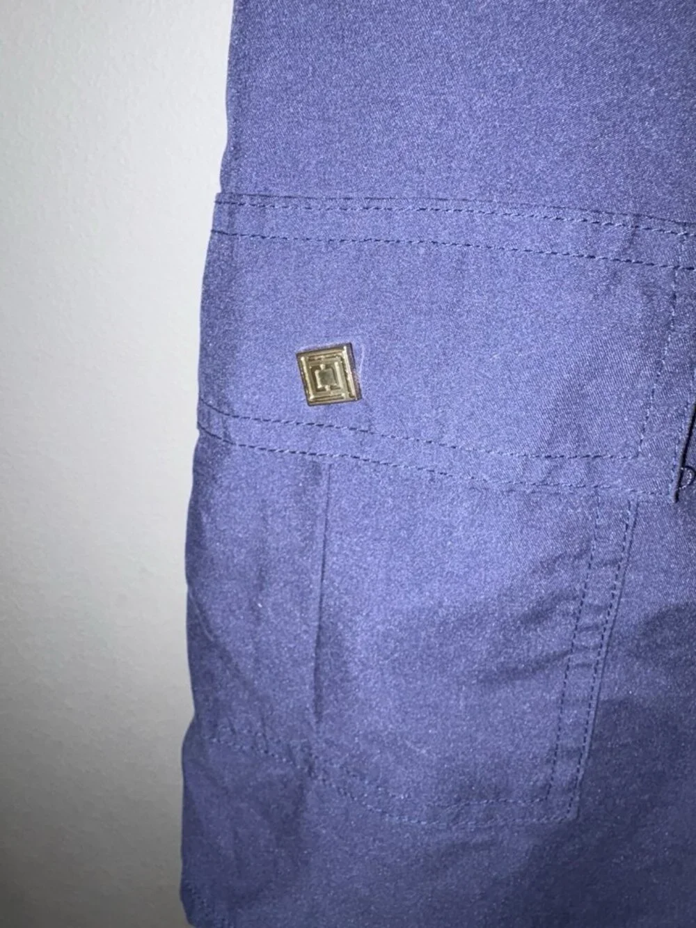 Liz Claiborne Blue Casual Shorts Women 16 36X5 Stretch Polyester